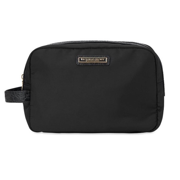 Victoria's Secret Handbags - Victoria’s Secret Carry-All Case Black Croc Makeup